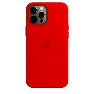 NWT! iPhone 12 Pro Max Silicone Case MagSafe (PRODUCT)RED
